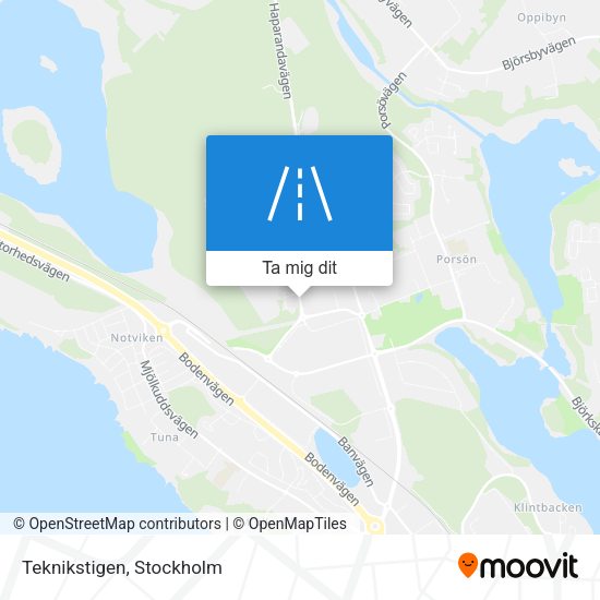 Teknikstigen karta