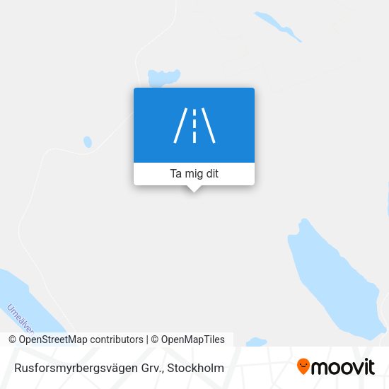 Rusforsmyrbergsvägen Grv. karta