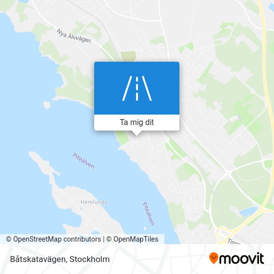 Båtskatavägen karta