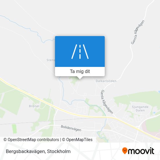 Bergsbackavägen karta