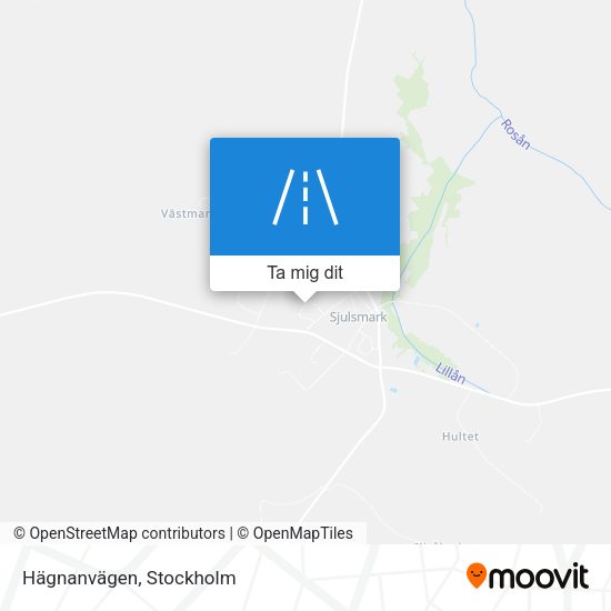 Hägnanvägen karta