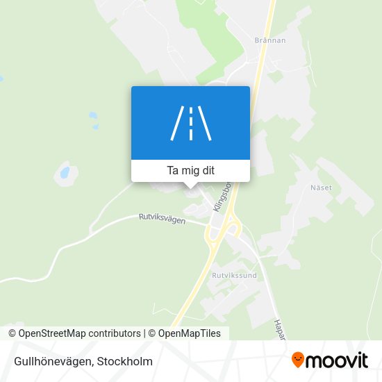Gullhönevägen karta