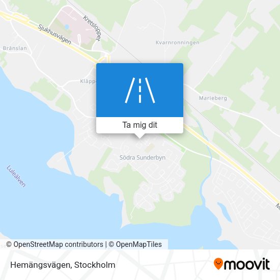 Hemängsvägen karta