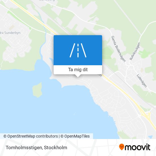 Tomholmsstigen karta