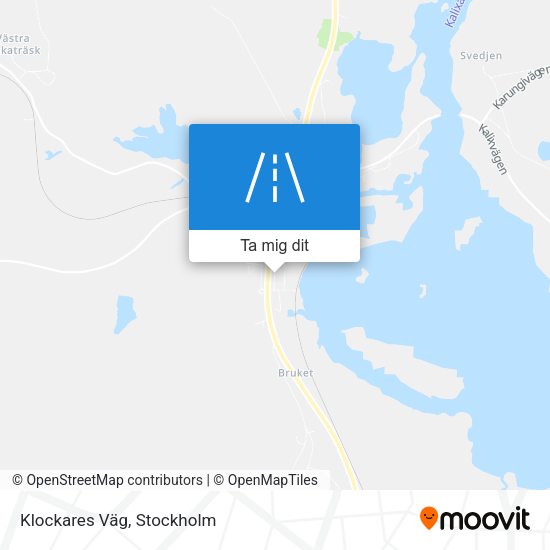 Klockares Väg karta