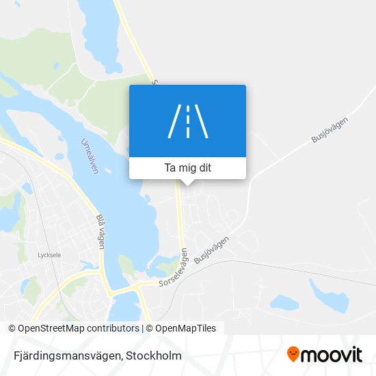 Fjärdingsmansvägen karta