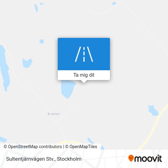Sultentjärnvägen Stv. karta