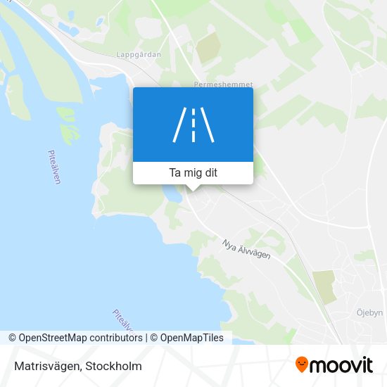 Matrisvägen karta