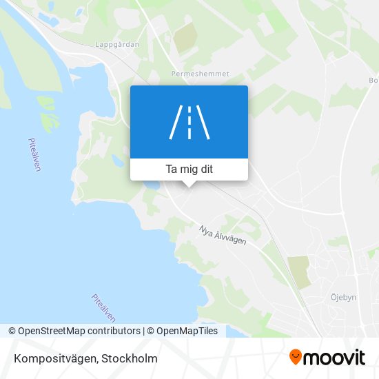 Kompositvägen karta