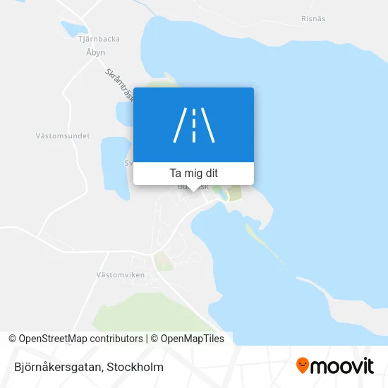 Björnåkersgatan karta