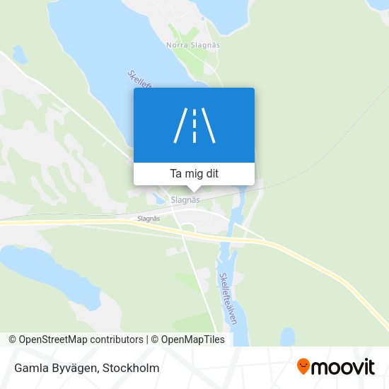 Gamla Byvägen karta