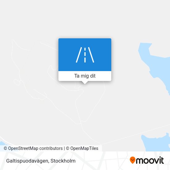 Galtispuodavägen karta