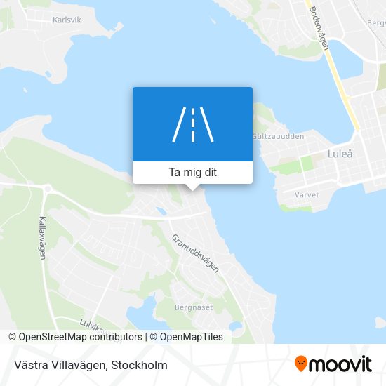 Västra Villavägen karta