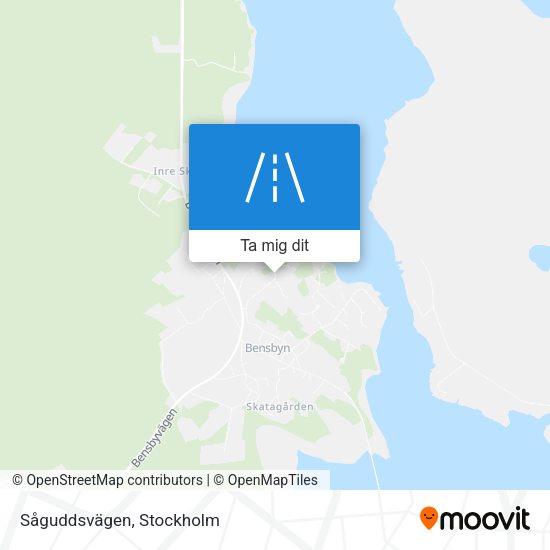 Såguddsvägen karta