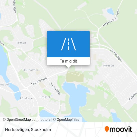 Hertsövägen karta
