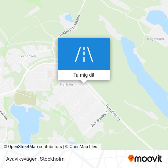 Avaviksvägen karta