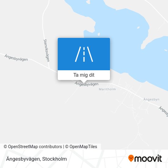 Ängesbyvägen karta