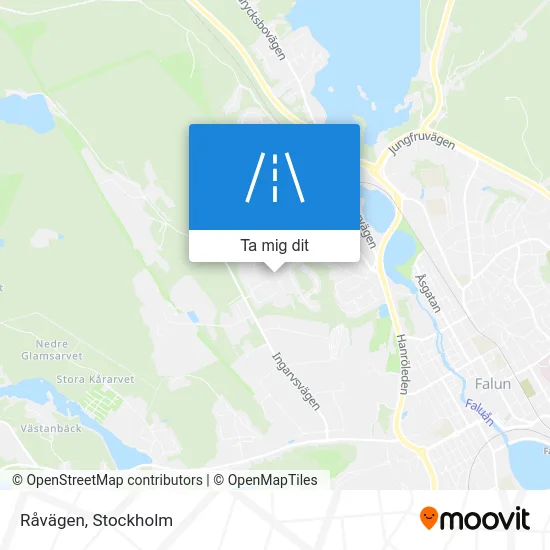 Råvägen karta