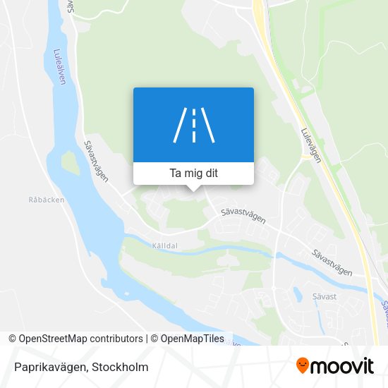 Paprikavägen karta