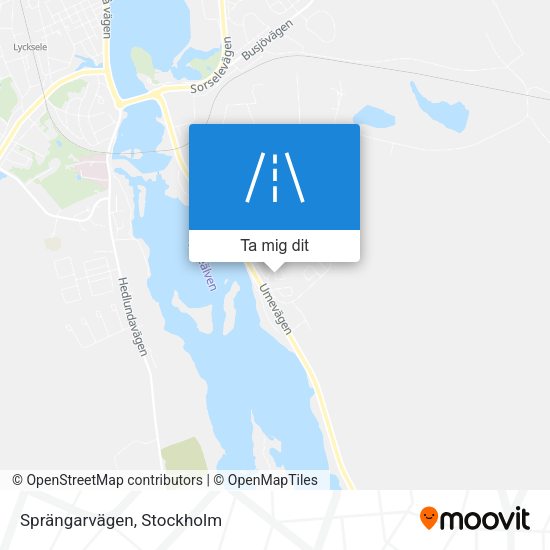 Sprängarvägen karta