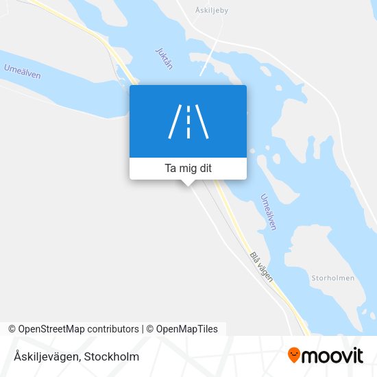 Åskiljevägen karta