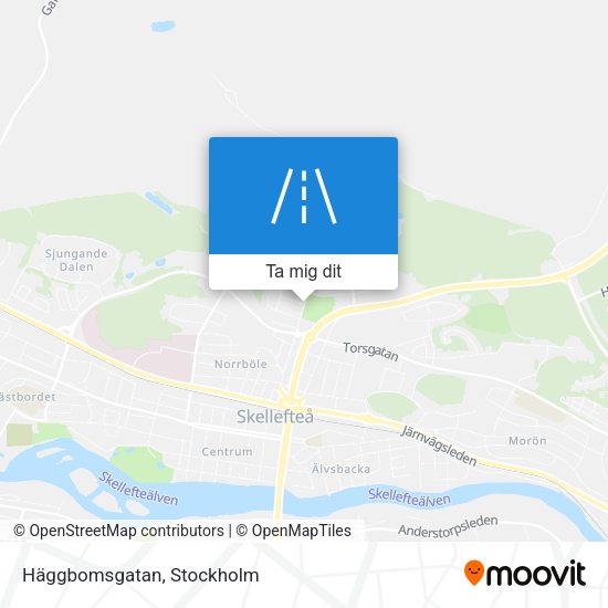 Häggbomsgatan karta