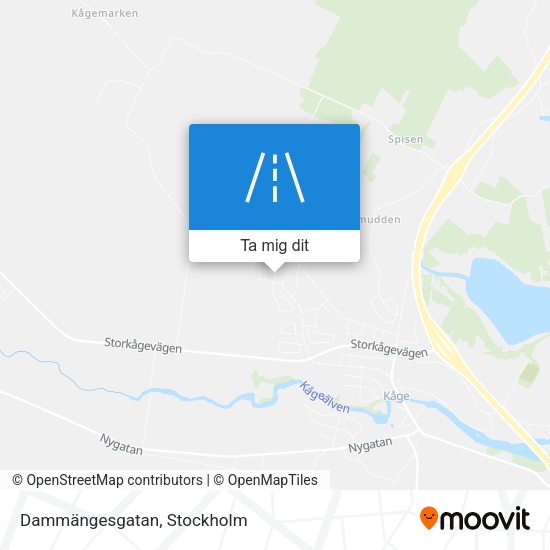 Dammängesgatan karta