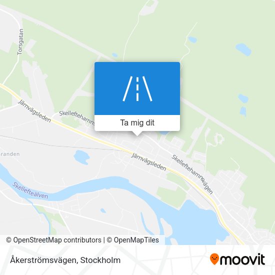 Åkerströmsvägen karta