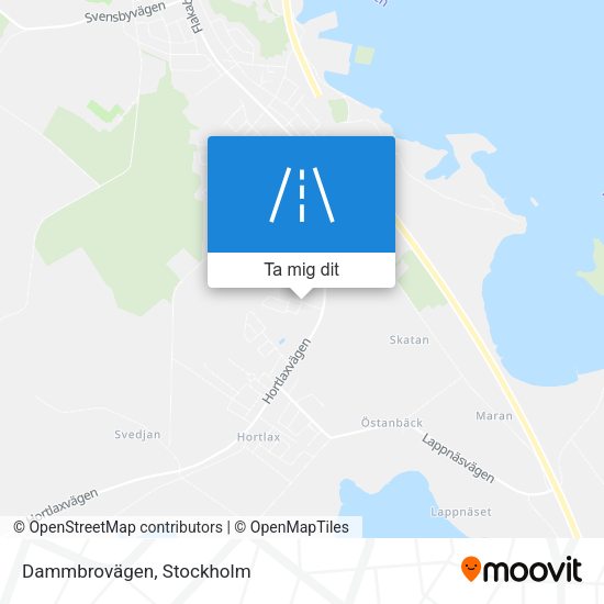 Dammbrovägen karta