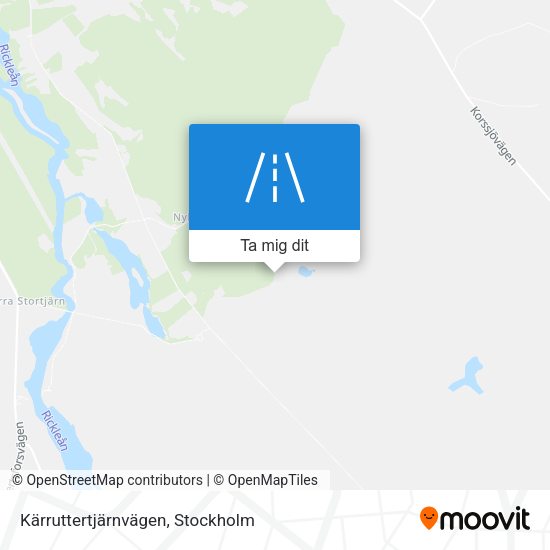 Kärruttertjärnvägen karta