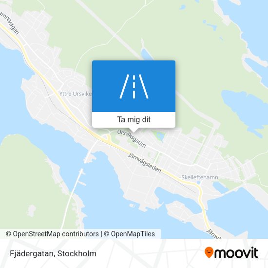 Fjädergatan karta