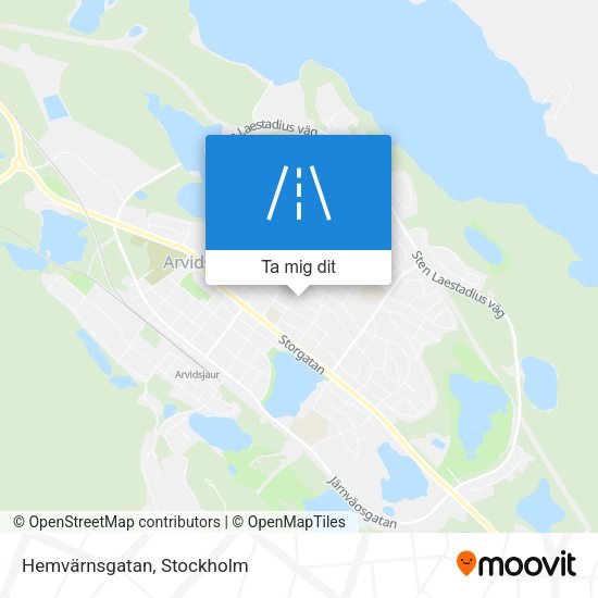 Hemvärnsgatan karta
