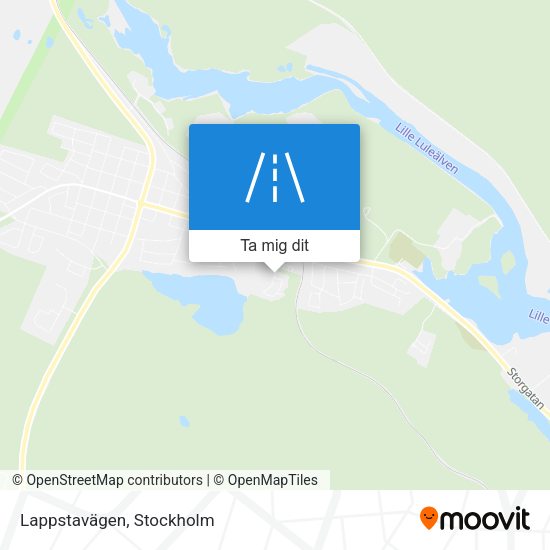 Lappstavägen karta