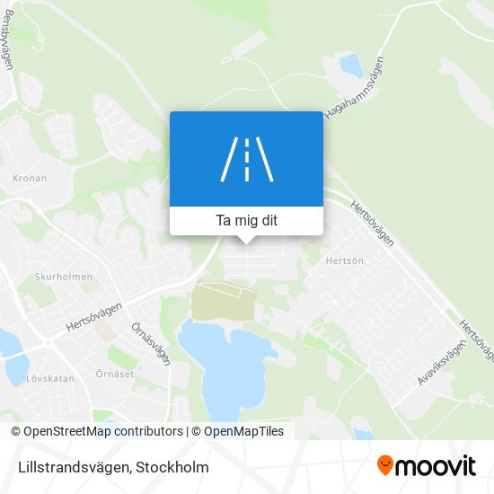 Lillstrandsvägen karta