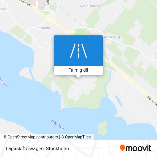 Lagaskiftesvägen karta