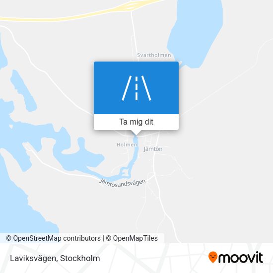 Laviksvägen karta