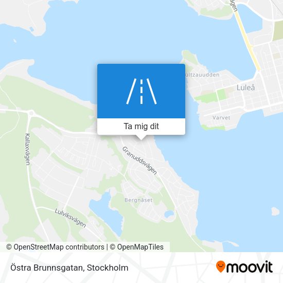 Östra Brunnsgatan karta