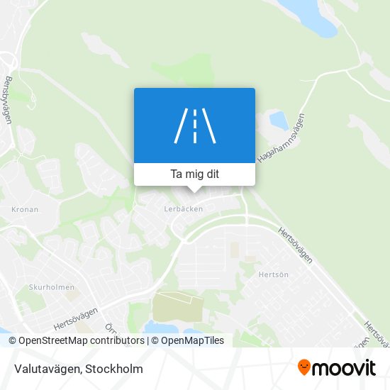 Valutavägen karta