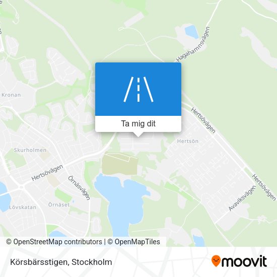 Körsbärsstigen karta