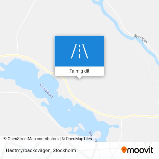 Hästmyrbäcksvägen karta