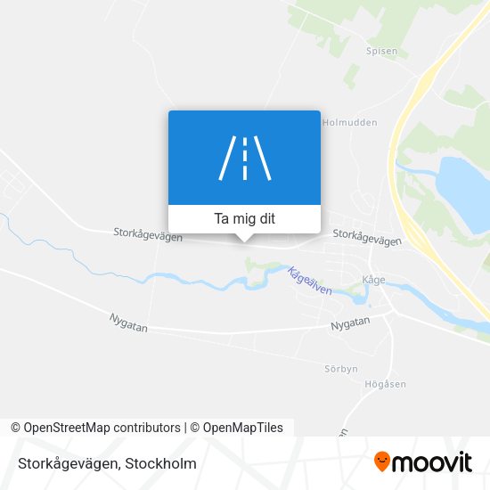 Storkågevägen karta