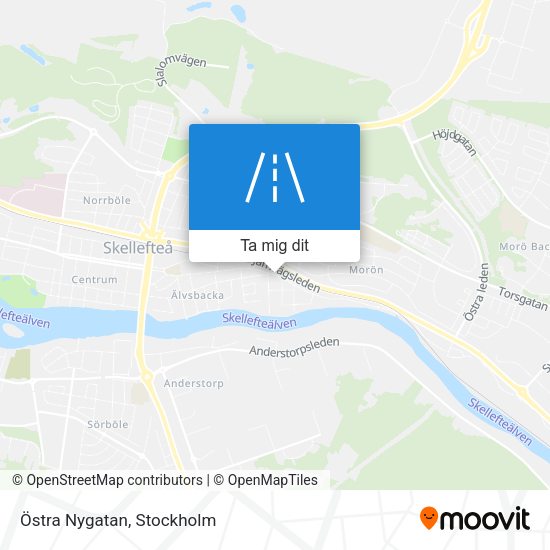 Östra Nygatan karta