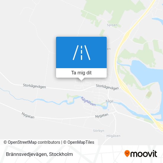 Brännsvedjevägen karta