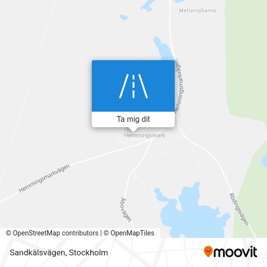 Sandkälsvägen karta