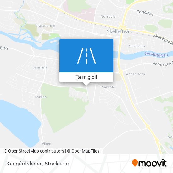 Karlgårdsleden karta