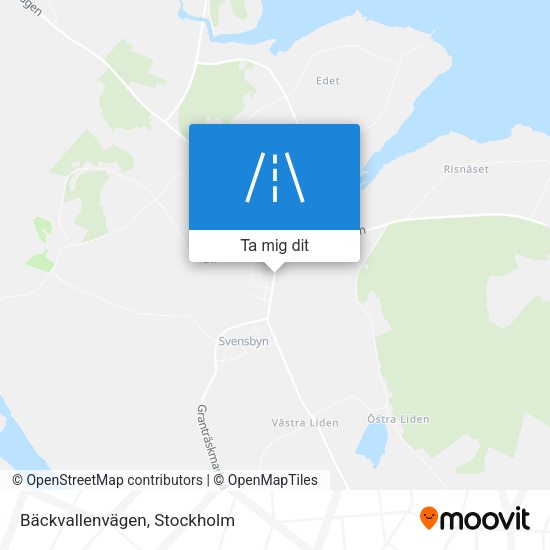 Bäckvallenvägen karta