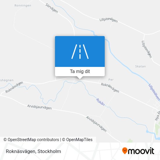 Roknäsvägen karta