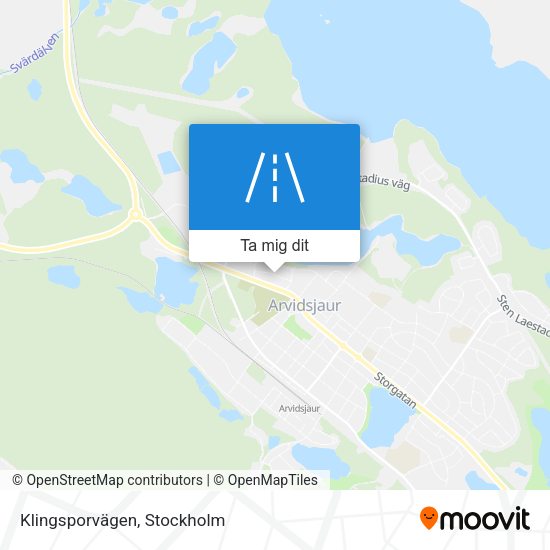 Klingsporvägen karta