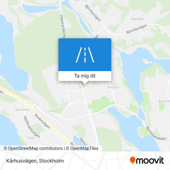 Kårhusvägen karta