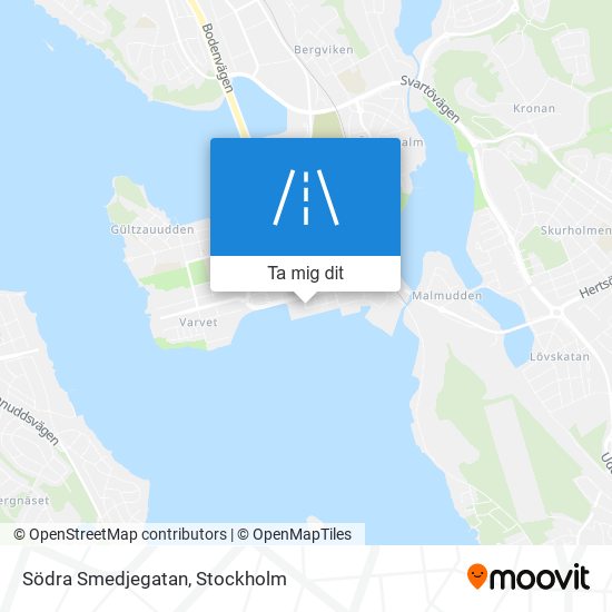 Södra Smedjegatan karta